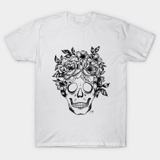 Floral Skull T-Shirt